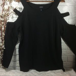 TORRID Sweater with cut out shoulders
